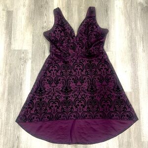 Maurice’s - purple and black hi-lo formal dress, XXL